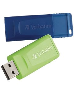 Verbatim 98713 16GB Store 'n' Go USB Flash Drive (2 pk; Blue & Green)
