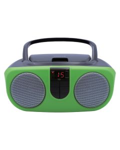 PORT AM/FM CD BOOM BX GRN