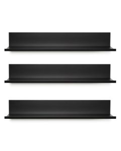 3PK 16IN PHOTO LEDGE BLK